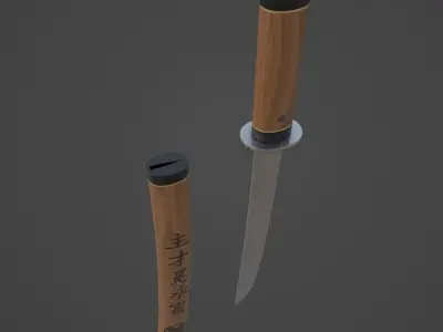 Tanto - Gameready Asset Low-poly 3D model