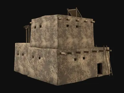 TURKISH EGYPT ARAB DESERT ANCIENT SUMER BABYLON HOUSE COLLECTION Free low-poly 3D model