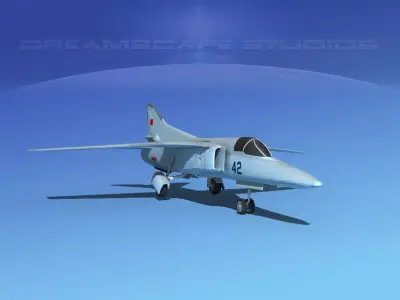 Mig-27 Flogger LP China Low-poly 3D model