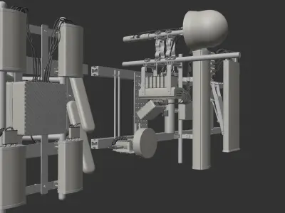 Cellphone Antennas Kitbash Pack 3D model