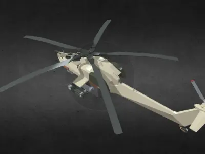 COD MI-28 Havoc Low-poly 3D model