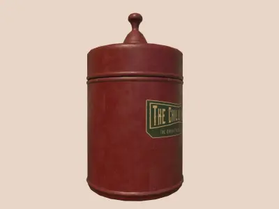 Basic Vintage IceCream Maker Low-poly 3D model