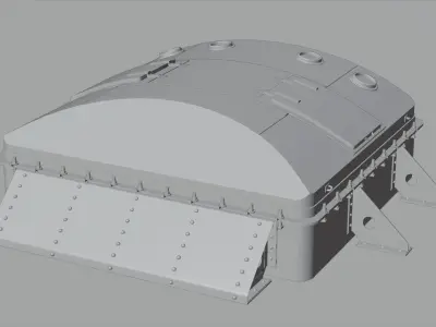 Ship titanic hatch 3D model