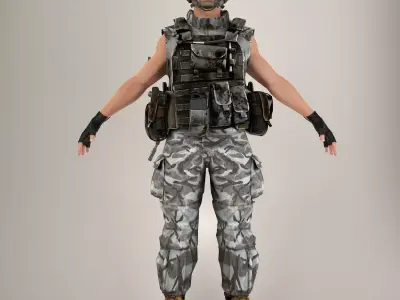 Soldier V2 Lite NR 3D model