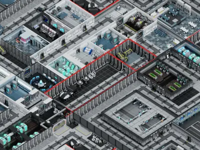 Base 1 Low-poly 3D model