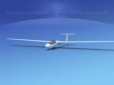 Centrair C-101 Pegase Unmarked Low-poly 3D model