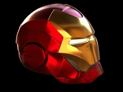 High resolution ironman helmet model Free 3D model