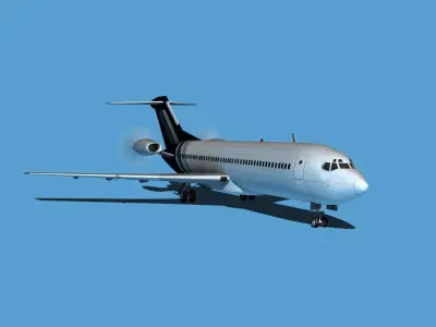 Boeing 7X7-2 Jet Fan V206 3D model