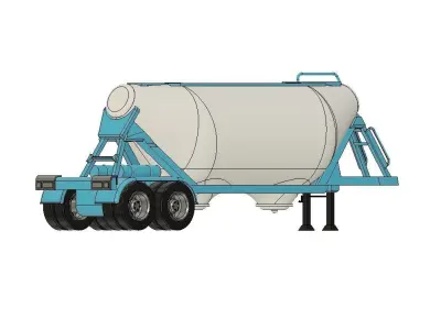 Cement Silo bulker business card holder  3D print model