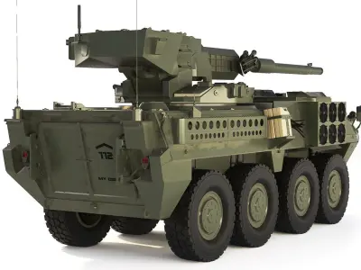 M1128 Stryker MGS 2003 3D model