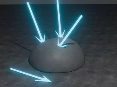 Undynes spear Free low-poly 3D model