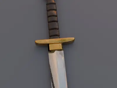 ROYAL SWORD IN GOLD LOW POLY Low-poly 3D model