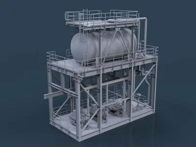 Condensate module Free 3D model