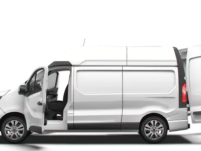 Nissan Primastar Van L2H2 HQInterior 2026 3D model