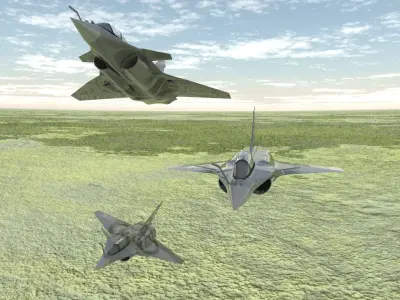 Dassault Rafale  Low-poly 3D model