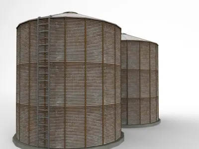 silo silage 3D model