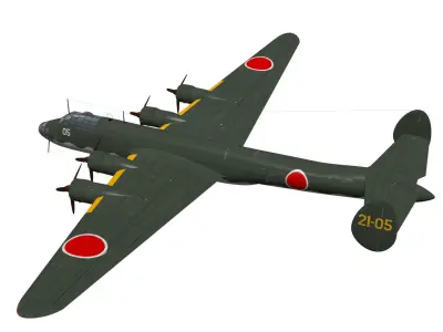 Nakajima G5N Shinzan Kai 3D model