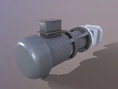 Pump 3D Model Low-poly 3D model