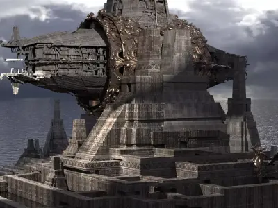 Aztec Ritual Mazes Hidden Temple dungeon 5 3D model