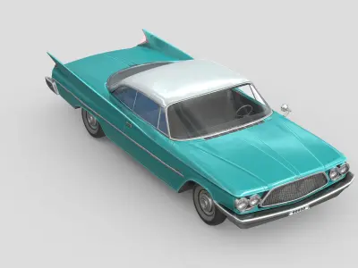 Chrysler Saratoga 1960 Free low-poly 3D model