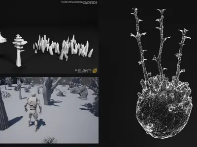 ALIEN PLANTS Collection 2 3D model