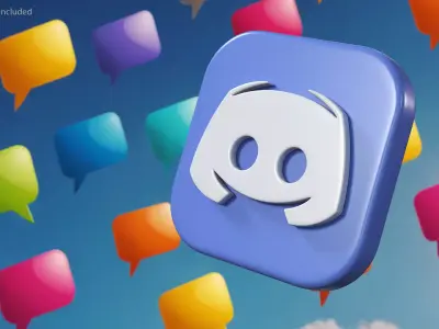 Discord Icon 3D model