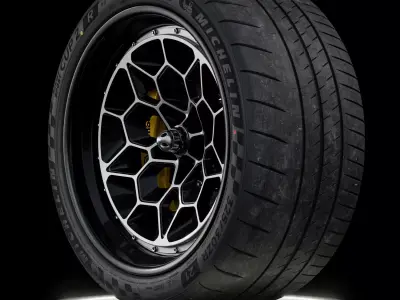 Michelin Pilot Sport CUP 2 R 325 30 ZR21 108Y V2 3D model