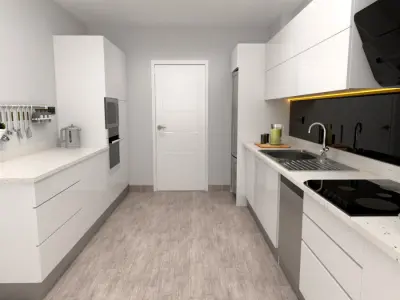 Mutfak kitchen design  Free 3D model