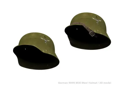 German Helmet of wwII 3D model