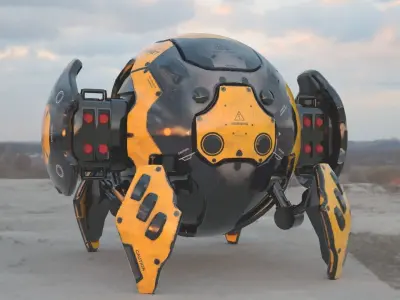 Robot ball 3D model