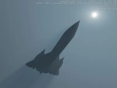 Lockheed SR-71 Blackbird Low-poly 3D model