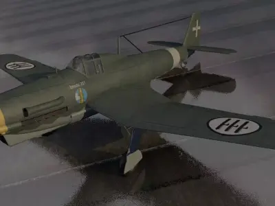 Breda Ba-201 3D model