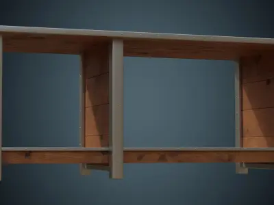 Workbench 3A Low-poly 3D model