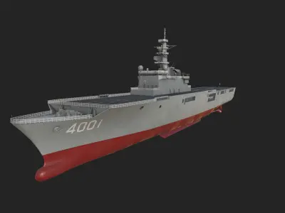 Osumi-class tank landing ship 3D model 3D model