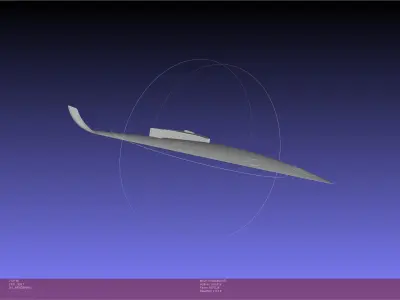 Hypersonic Scramjet Airliner Concept Printable Miniature 3D print model