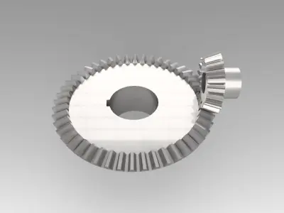 Pinion conical 3D model