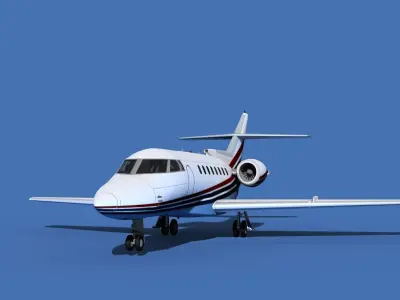 Hawker Siddley 1000 V08 3D model