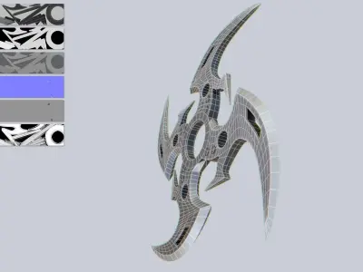 Shuriken Low-poly 3D model