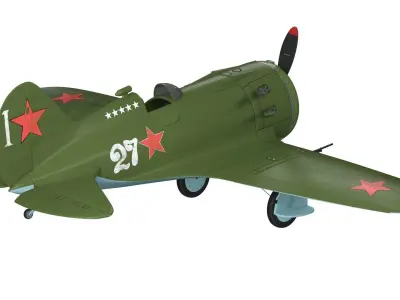  Airplane I-16 Type 24 3D model