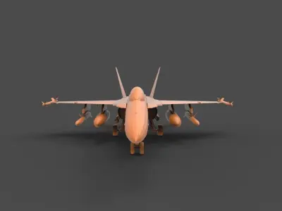 F-18 Hornet 3D print model
