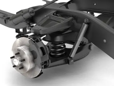 PICKUP TRUCK CHASSIS 2WD 3D model