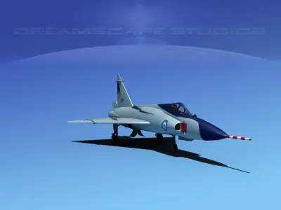 Convair F-102 Delta Dagger HAF 3D model