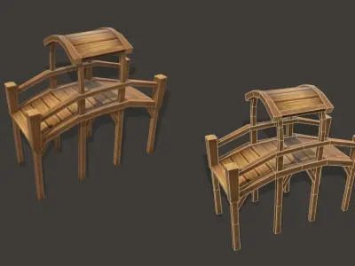 Medieval Bridge Pack 3D model