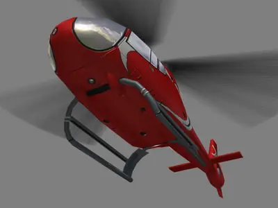 Colibri V5 Helicopter Low-poly 3D model