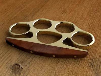 Brass knuckles Free 3D model