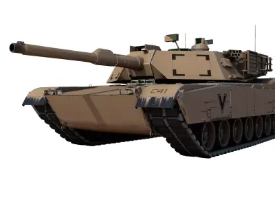 tank M1 Abrams 3D model