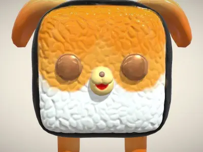 sushi dog 3D model