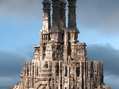 Philistine Empire Warlord Tower 3D model