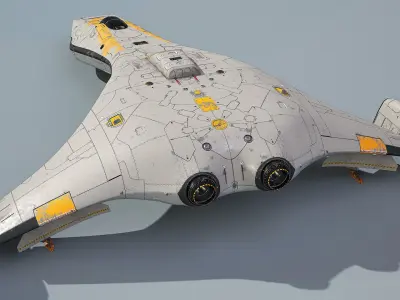 3D SpaceFighter Raptor  3D model