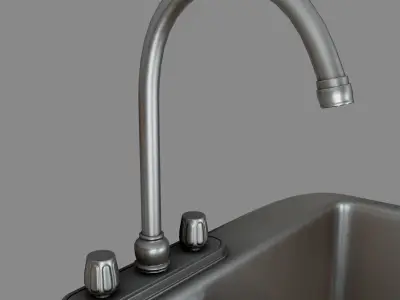 Kitchen Sink Free low-poly 3D model purchase